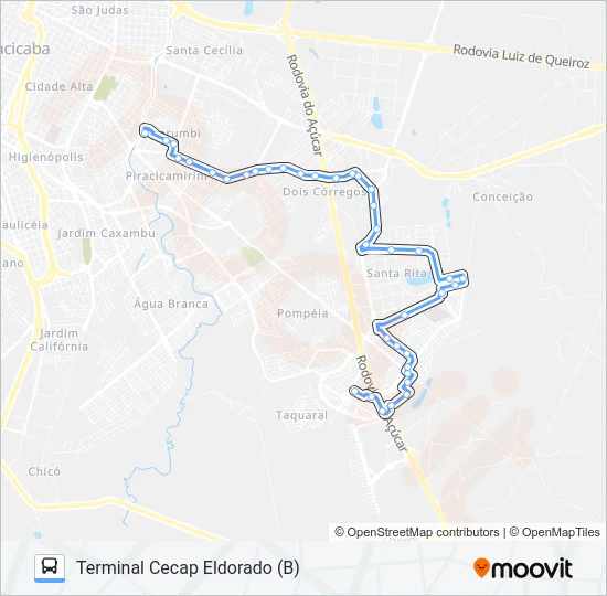 213 PERDIZES - TPI / TCE  Line Map