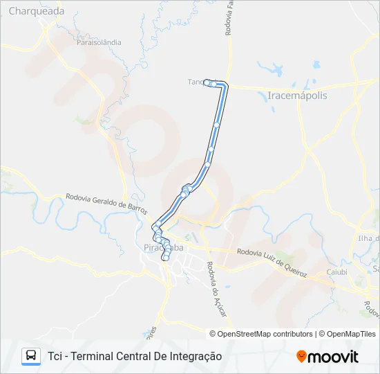 501 TANQUINHO VIA AVENIDA RIO CLARO  Line Map