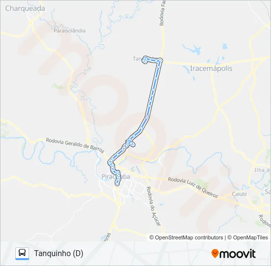 501 TANQUINHO VIA AVENIDA RIO CLARO  Line Map