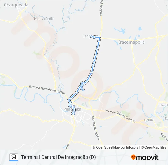 501 TANQUINHO VIA AVENIDA RIO CLARO  Line Map