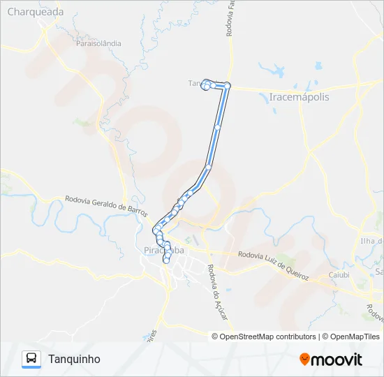 501 TANQUINHO VIA AVENIDA RIO CLARO  Line Map