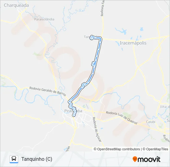 501 TANQUINHO VIA AVENIDA RIO CLARO  Line Map
