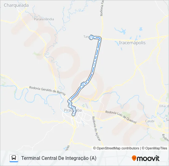 501 TANQUINHO VIA AVENIDA RIO CLARO  Line Map