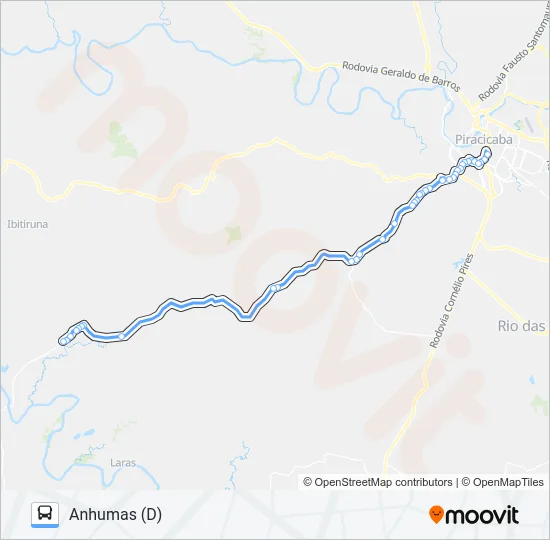 811 ANHUMAS / TERMINAL SÃO JORGE  Line Map