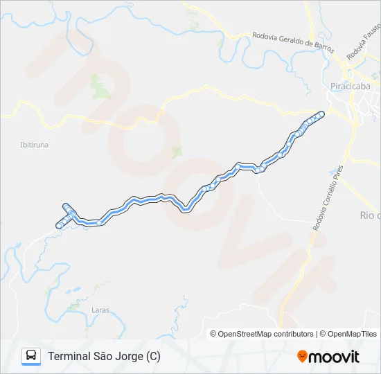 811 ANHUMAS / TERMINAL SÃO JORGE  Line Map