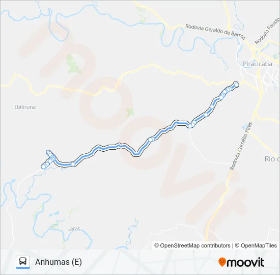 811 ANHUMAS / TERMINAL SÃO JORGE  Line Map