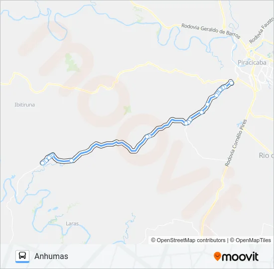 811 ANHUMAS / TERMINAL SÃO JORGE  Line Map
