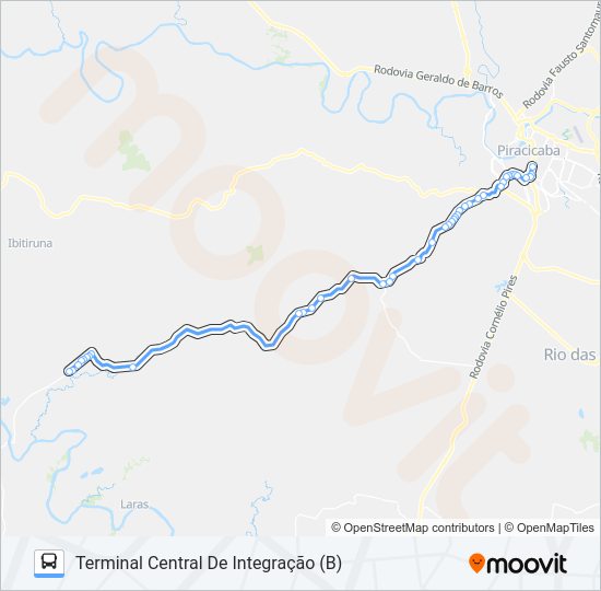 Mapa da linha 811 ANHUMAS / TERMINAL SÃO JORGE de 