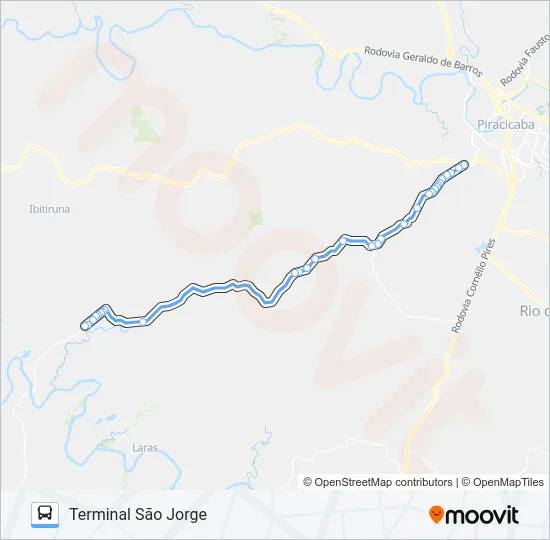811 ANHUMAS / TERMINAL SÃO JORGE  Line Map