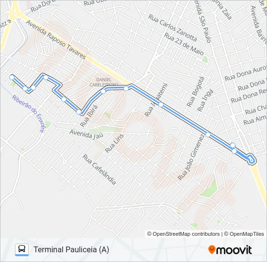 328 SÃO JORGE - TPA / TSJ  Line Map