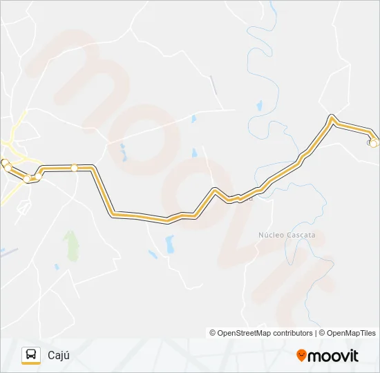 09 TERMINAL <-> CAJÚ Bus Line Map