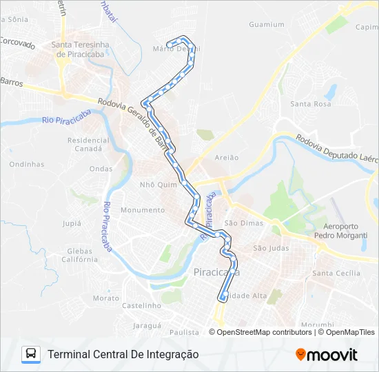 126 BOSQUES DO LENHEIRO Bus Line Map