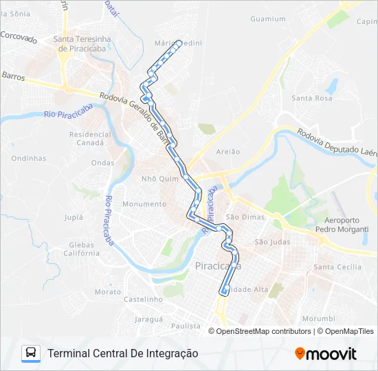 120 MÁRIO DEDINI Bus Line Map