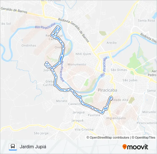 701 JARDIM JUPIÁ VIA AVENIDA DR. PAULO DE MORAES Bus Line Map