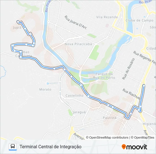 701 JARDIM JUPIÁ VIA AVENIDA DR. PAULO DE MORAES Bus Line Map