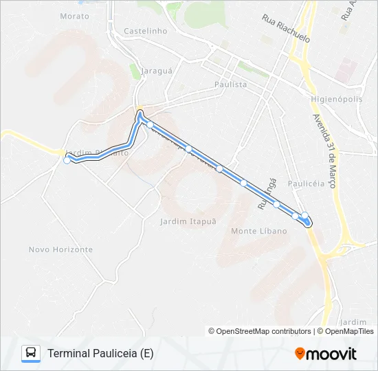 816 NOVA SUÍÇA / TSJ Bus Line Map