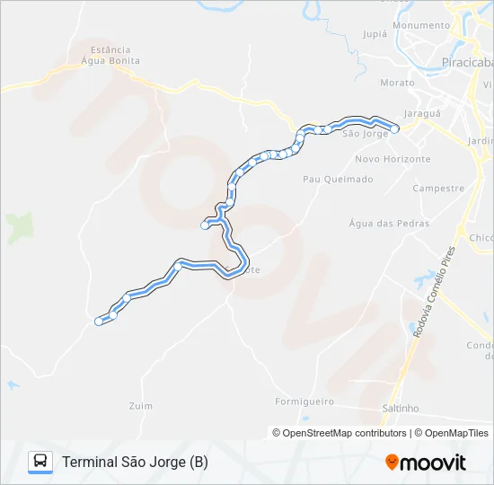 816 NOVA SUÍÇA / TSJ Bus Line Map