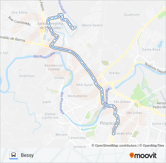 406 BESSY / TCI Bus Line Map