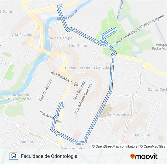 002 PANORÂMICA Bus Line Map