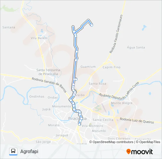 119 GODINHOS Bus Line Map