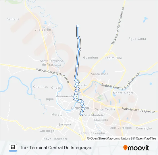 119 GODINHOS Bus Line Map
