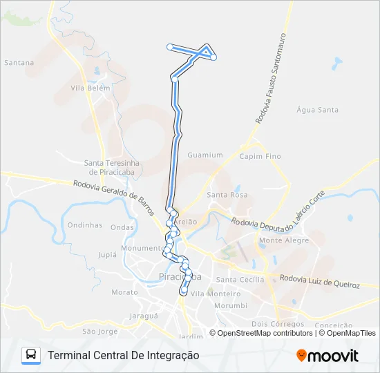 119 GODINHOS Bus Line Map
