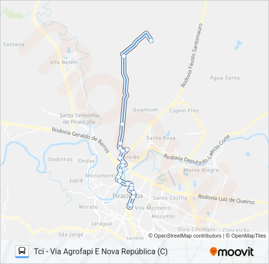 119 GODINHOS Bus Line Map