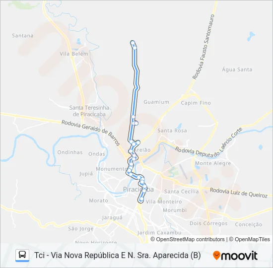 119 GODINHOS Bus Line Map