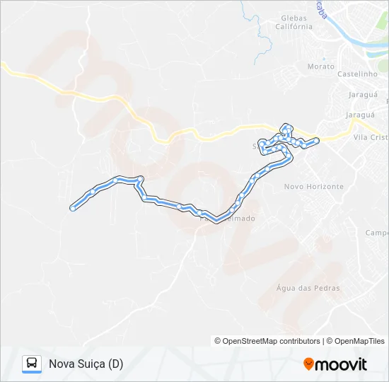 0812 SANTO ANTÔNIO / TSJ Bus Line Map