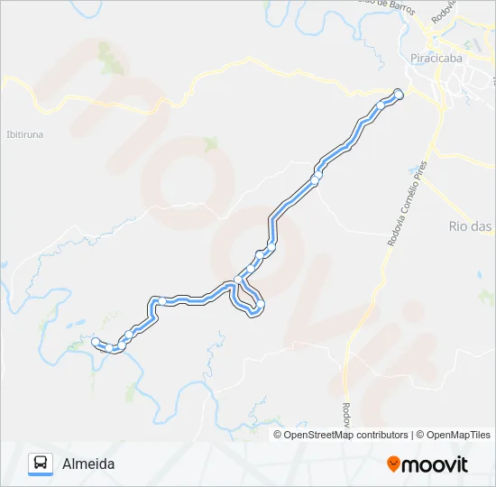 813 ALMEIDA / TSJ Bus Line Map