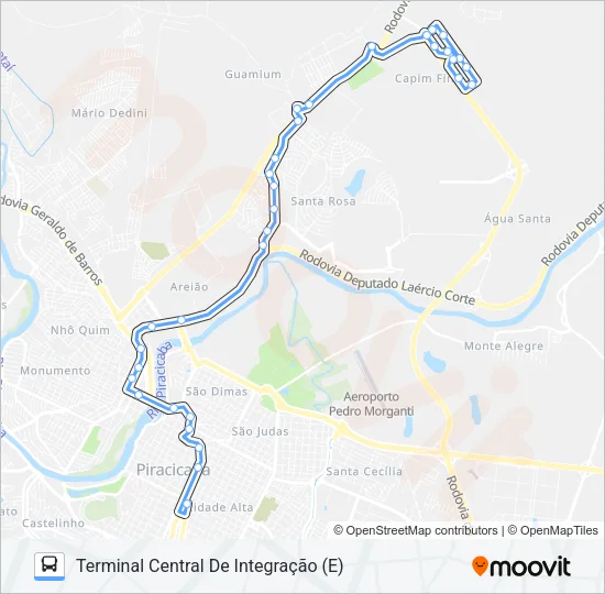 505 UNINORTE VIA SANTA ROSA Bus Line Map