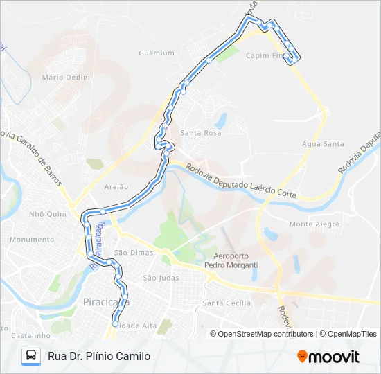 505 UNINORTE VIA SANTA ROSA Bus Line Map