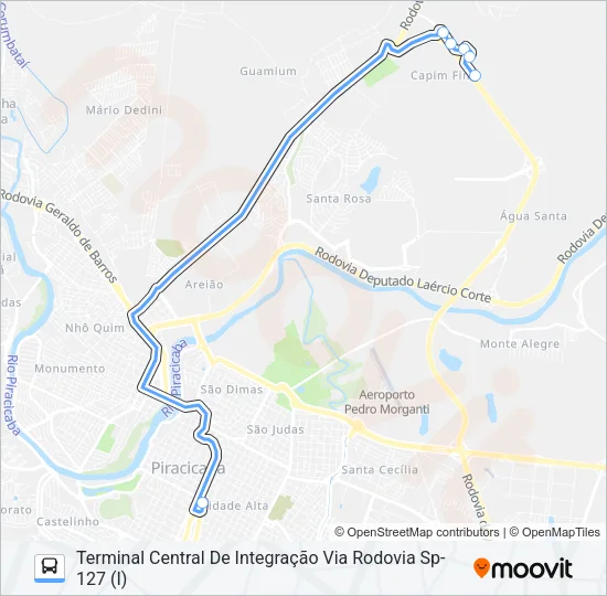 505 UNINORTE VIA SANTA ROSA Bus Line Map