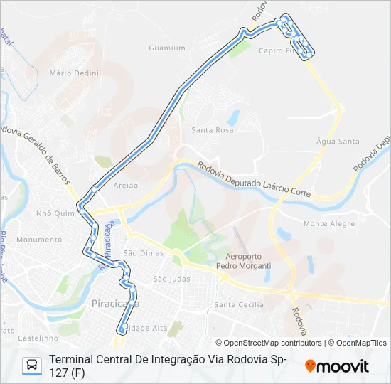 505 UNINORTE VIA SANTA ROSA Bus Line Map