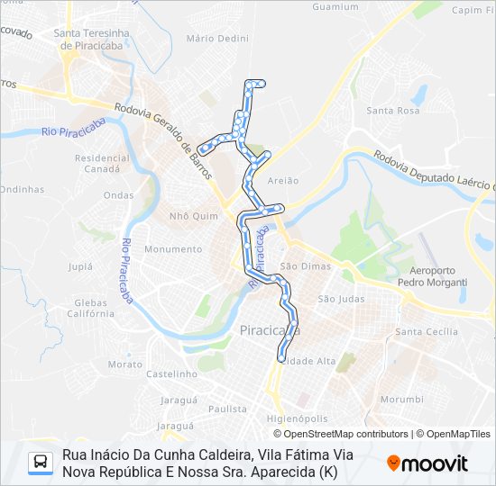 Mapa da linha 123 VILA FÁTIMA de ônibus