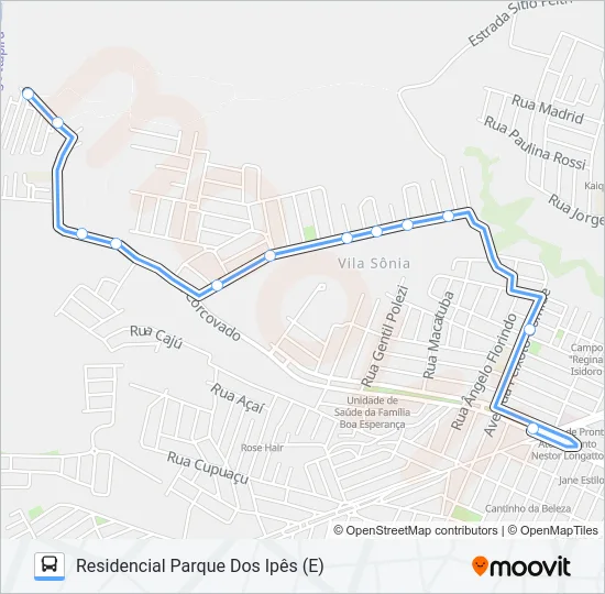 404 BOA ESPERANÇA Bus Line Map