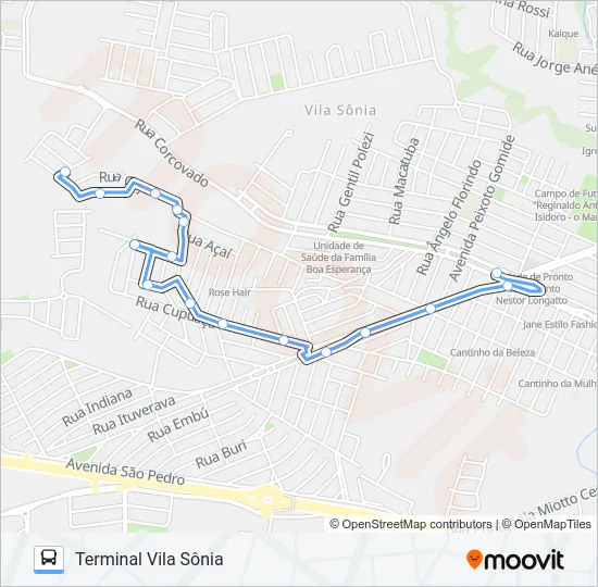 404 BOA ESPERANÇA Bus Line Map