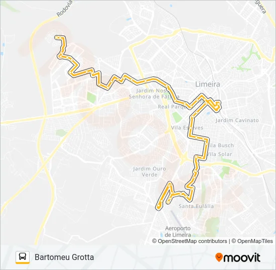 13 GROTTA X GEADA (VIA SANTA CASA) Bus Line Map