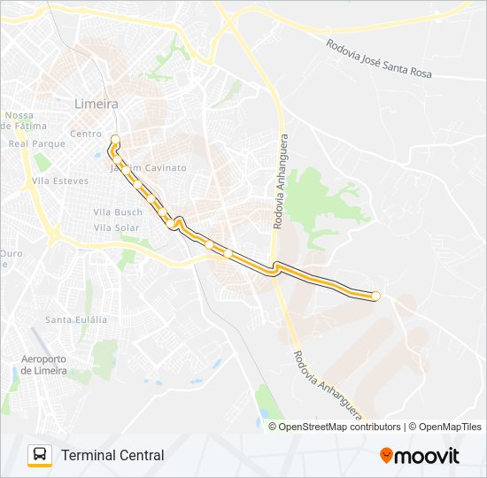 20 TERMINAL -  ZÉ DO POTE Bus Line Map