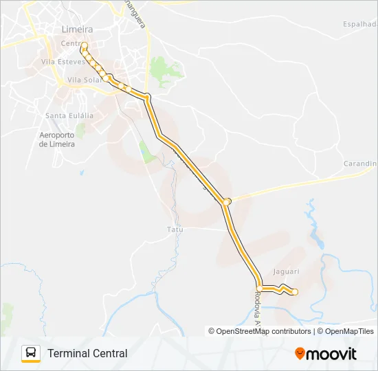 30 TERMINAL - JAGUARI Bus Line Map