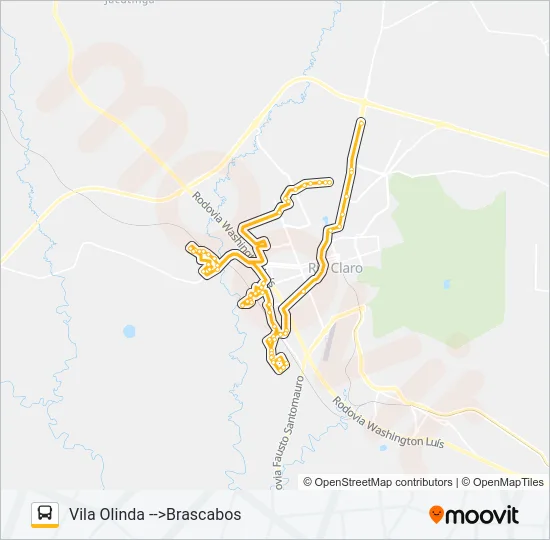 22 BRASCABOS Bus Line Map