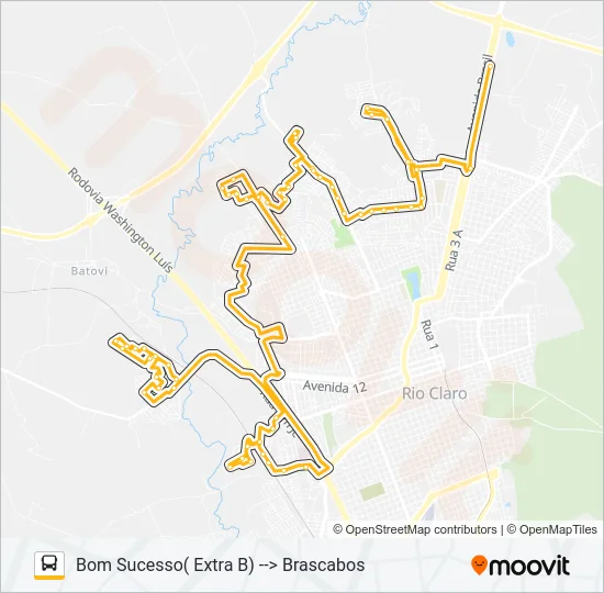22 BRASCABOS Bus Line Map