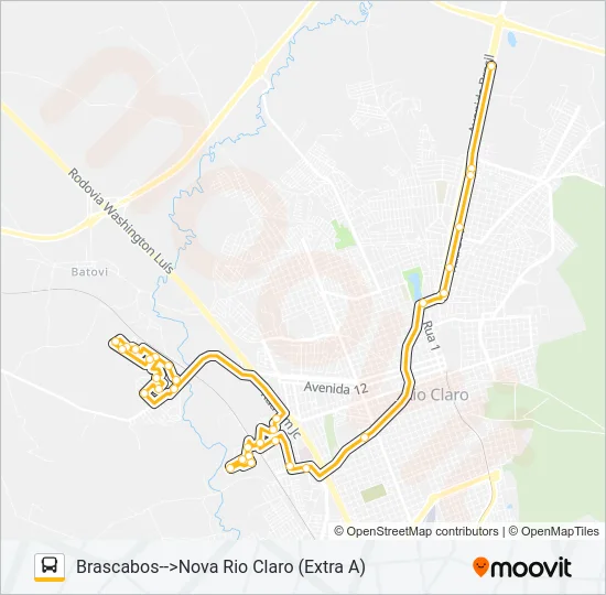 22 BRASCABOS Bus Line Map