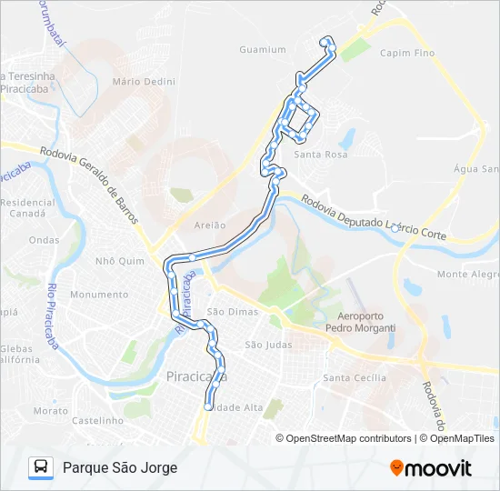 503 Bus Line Map