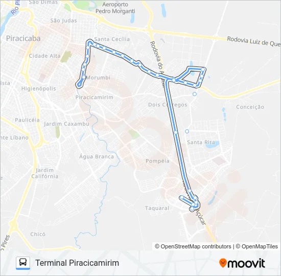 200 Bus Line Map