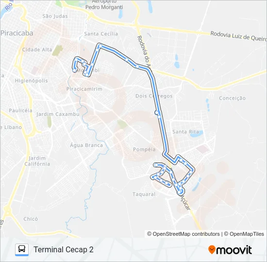 200 Bus Line Map