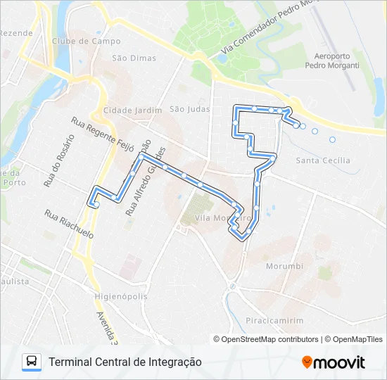 207 Bus Line Map