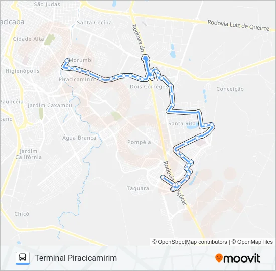213 Bus Line Map