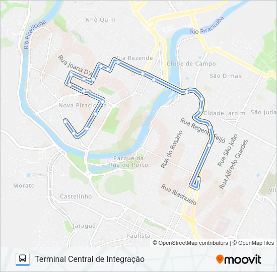 101 JARDIM MONUMENTO Bus Line Map