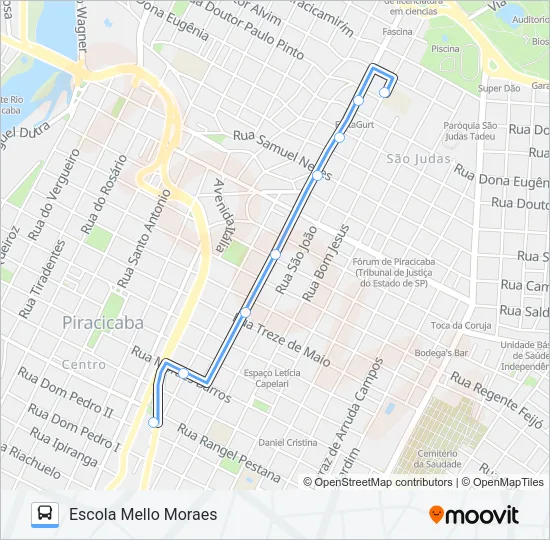 021 MONTE ALEGRE Bus Line Map
